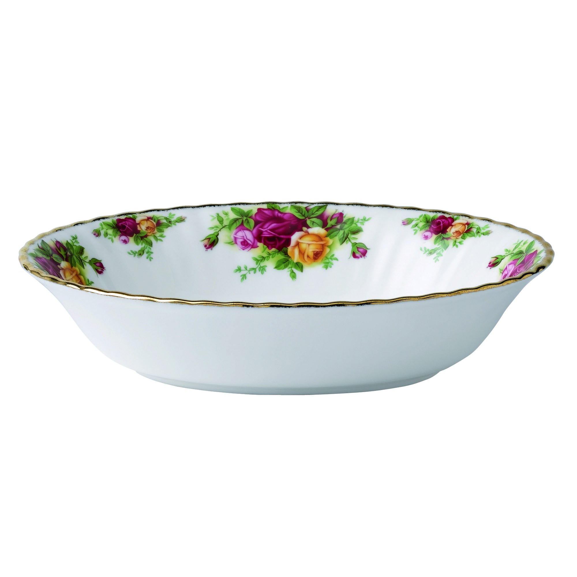 Old Country Roses Open Vegetable Dish